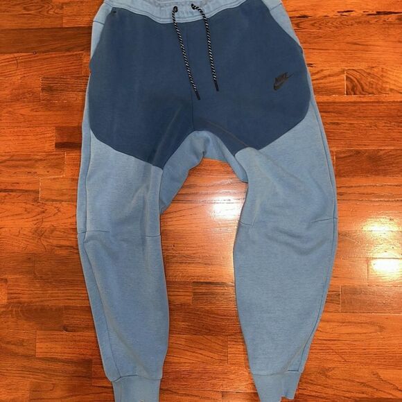Nike Tech Fleece Men's Blue Joggers - Picture 1 of 3